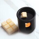 Stoneglow Aromalampa + vonný vosk Orris/Ylang Ylang 75 g, černá barva, keramika, vosk