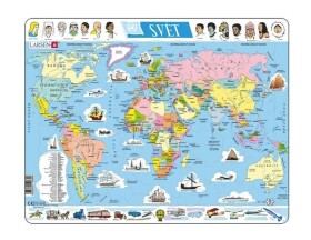Puzzle Svět politická mapa 107 dílků