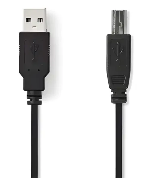 Nedis CCGB60100BK20 černá / Kabel USB / USB-A - USB-B / 2 m (CCGB60100BK20)