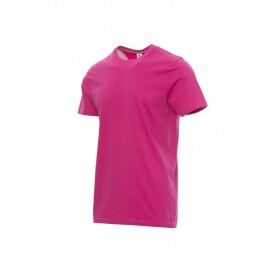 Triko pánské SUNSET PAYPER fuchsiové s krátkým rukávem 155g/m2 100% bavlna