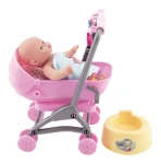 TEDDIES Panenka miminko s kočárkem
