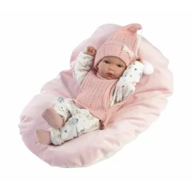 Llorens 63504 NEW BORN HOLČIČKA - realistická panenka miminko s celovinylovým tělem - 35 cm
