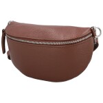 Módní dámská kožená ledvinka Sotiria, hnědá