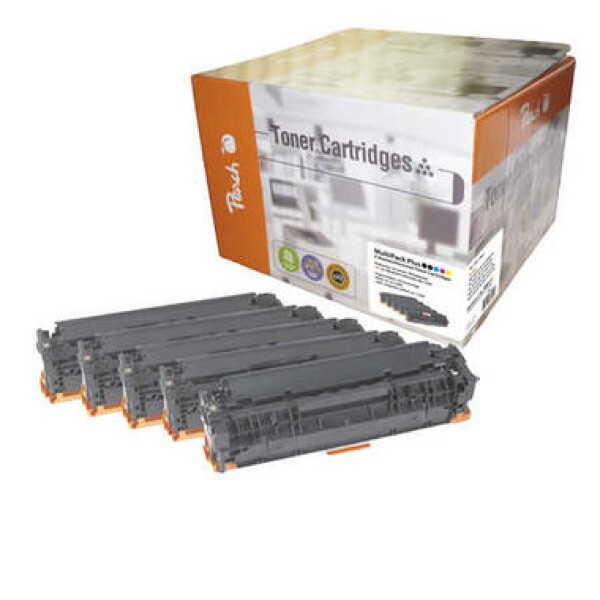 Peach Remanufactured 125A alternativní toner/ HP CLJ 1x15, CM1312 / 2x2.000/3x1400 stran / Multipack Plus (0F111855)