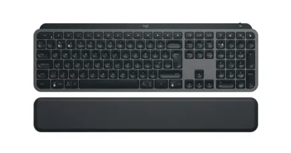 Logitech MX Keys S Plus šedá / Bezdrátová klávesnice / USB-C / BT / UK layout (920-011586)