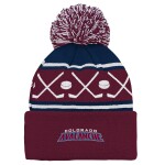 Outerstuff Dětská Zimní Čepice Colorado Avalanche Face-Off Cuff Pom