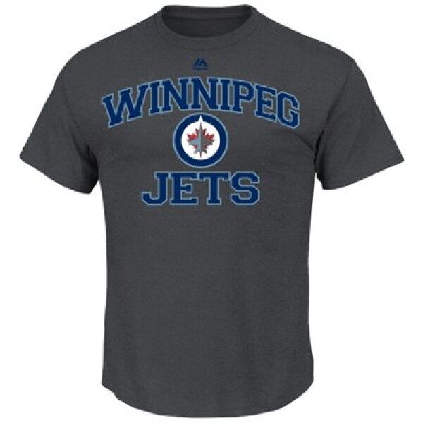 Majestic Pánské Tričko Winnipeg Jets Heart and Soul Velikost: S