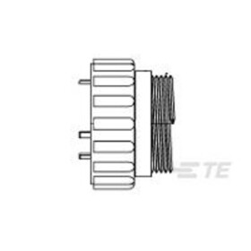 TE Connectivity TE AMP Circular Plastic Connectors 206554-1 1 ks