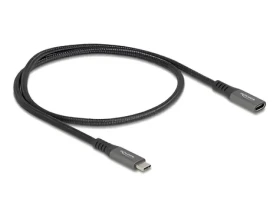 Delock USB-C 0,5m černá / Kabel / USB 3.2 Gen 2 10 Gbps / USB-C (M) - USB-C (M) / PD 100W / 4K 60Hz (80021)
