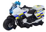 Mamido Policjní motocykl DIY ke skládání se světly a zvuky bílý