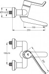 IDEAL STANDARD - CeraPlus Umyvadlová baterie, chrom B8223AA