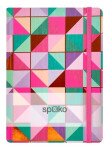 Spoko Zápisník A5 linkovaný Creative barevná mozaika