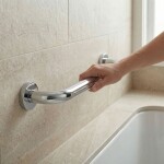 REA - Rovné koupelnové madlo Chrome 40cm REA-98056