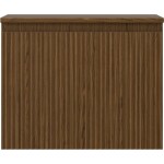 MEXEN/S - Rivel koupelnová skříňka pod umyvadlo 60 cm s deskou, 1 šuplík, reliéf , ořech 91A20-06047-1-BFC86
