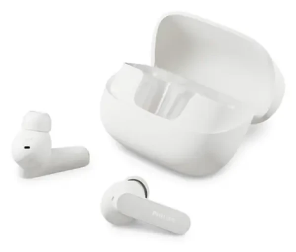 Philips TAT3000WT bílá / Bezdrátová sluchátka do uší / Bluetooth 6.0 / dotykové ovládání / USB-C (TAT3000WT/00)