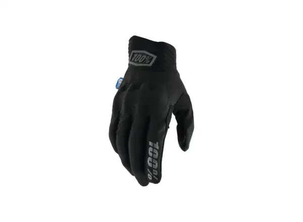 100% Cognito Smart Shock pánské rukavice Black vel. M