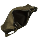 Trendy dámská koženková crossbody kabelka Kosta, tmavě zelená