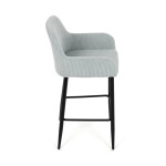 Barová židle, modrá, látka,AUB-V4009 BLUE6