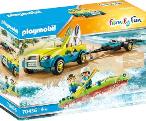 Playmobil® Family Fun 70436 Plážové auto s přívěsem pro kánoe /od 4 let