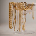 ELENYS Grande Chain – pozlacený náhrdelník 18K žluté zlato Délka: 39+6 cm / max. 45 cm