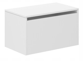 GLOBIS Dětský úložný box bílý 40x40x69 cm Bíla