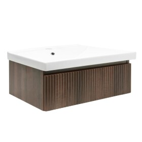 Koupelnová skříňka s umyvadlem SAT Evolution 98x30x44,8 cm ořech mat SATEVO100NAU1 SATEVO100NAU1