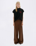Tričko Thinking MU Flower Cord Black Volta Tee BLACK