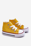 Dětské vysoké tenisky Filemon žluté - Sweet Shoes 32