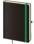 Zápisník linkovaný Helma A5 - Black Green