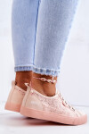 Openwork Sneakers BIG STAR JJ274059 Light pink 37