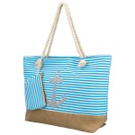 Módní plážová kabelka přes rameno Walura, světle modrá