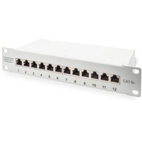 Digitus DN-91612S-EA-G 12 portů síťový patch panel 254 mm (10) CAT 6A 1 U černá