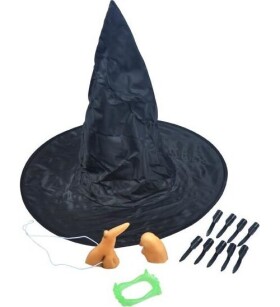 Set čarodějnický klobouk + doplňky