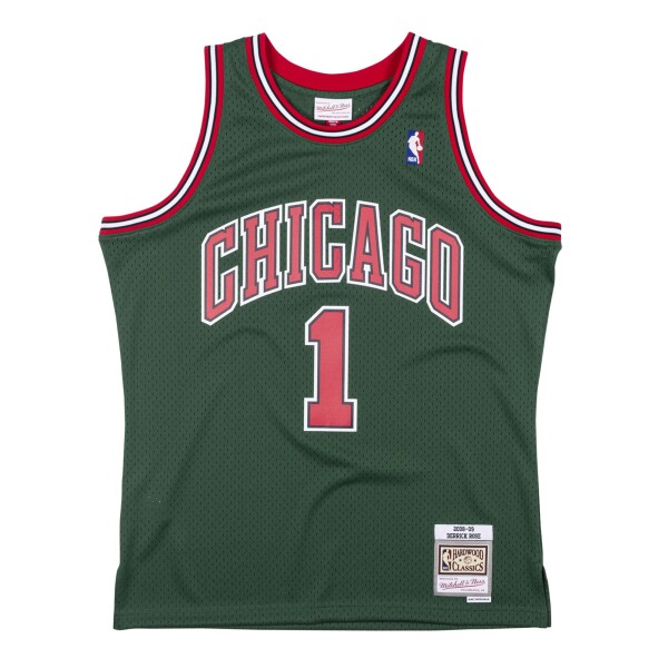 Mitchell & Ness Pánský dres Chicago Bulls NBA Derrick Rose #1 2008-09 Green Week Swingman Velikost: S