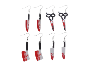 Dovoz Náušnice horor krvavé Velikost: nůž