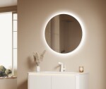 Zrcadlo se senzorem SAT Cool 80x80 cm bílá SATZCO80 SATZCO80