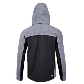 Bunda softshellová s kapucí, černo-šedo-oranžová, vel.M, LAHTI PRO