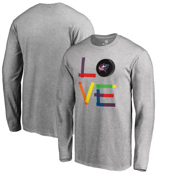 Fanatics Pánské Tričko Columbus Blue Jackets Hockey Is For Everyone Love Square Velikost: