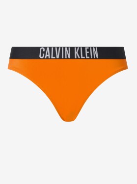 Oranžový dámský spodní díl plavek Calvin Klein - Dámské