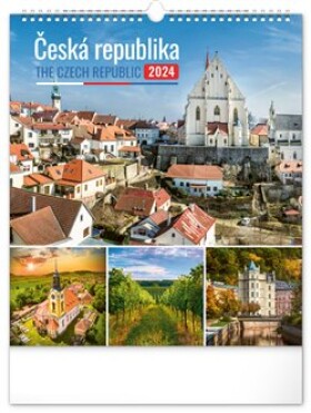 Nástěnný kalendář Presco Group 2024 - Česká republika, 30 × 34 cm