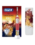 Oral-B Vitality Pro Kids Lion King / Elektrický dětský zubní kartáček / oscilační / cestovní pouzdro / od 3 let (Vitality Pro Lion King)