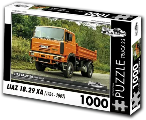 RETRO-AUTA Puzzle TRUCK č.23 ŠKODA Liaz 18.29 XA (1994-2002)