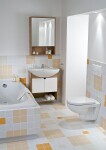 DEANTE Podomítkový rám, pro závěsné WC mísy + SLIM tlačítko bílé + WC JIKA LYRA PLUS + SEDÁTKO DURAPLAST SLOWCLOSE CST_WC01 A51P LY5