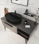 Umyvadlová baterie SAT Dark bez výpusti PVD Gun Metal SATBSDA271K SATBSDA271K