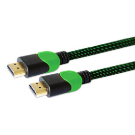 SAVIO GCL-03 Kabel HDMI A - HDMI A M/M 1.8m černo-zelená (KBASAVHDM0012)