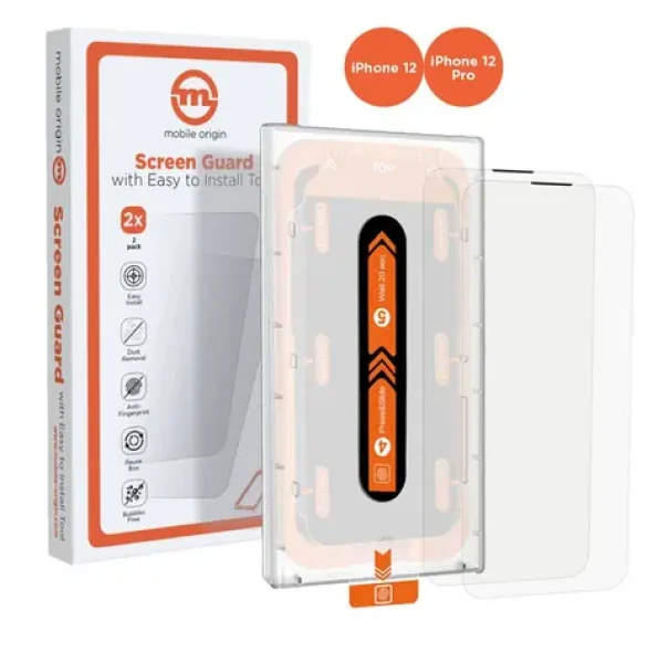 Mobile Origin Screen Guard ochranné sklo pro Apple iPhone 12 Pro/12 s aplikátorem / 2 ks (SGA-i12Pro-2pk)