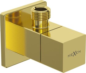 MEXEN - Rohový ventil pro vodovodní baterie1/2"x3/8", zlatá 79971-50