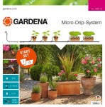 Gardena Micro-Drip Starter Set Flower Pots M - set pro zavlažování květníků / 7 kusů pro květináče 3 ks pro truhlíky / doprodej (13001-20)