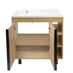 Koupelnová skříňka s umyvadlem Naturel Lucca 79x70x45 cm dub mat LUCCA80D LUCCA80D