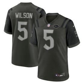 Nike Pánský dres New York Jets NFL Garrett Wilson #5 Rivalries Game Gotham Green Velikost: XL